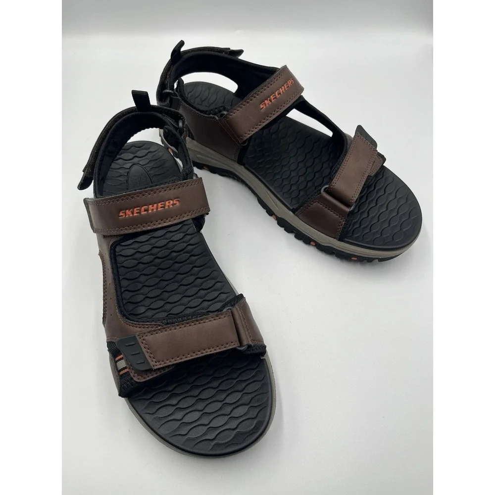 Skechers 205139 BRBK Prewitt Sandals Mens 13‎ Brown Trail Hiking Comfort